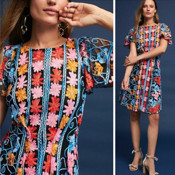 Anthropologie Dresses & Skirts - ANTHROPOLOGIE EVA FRANCO Ferrah Embroidered Dress